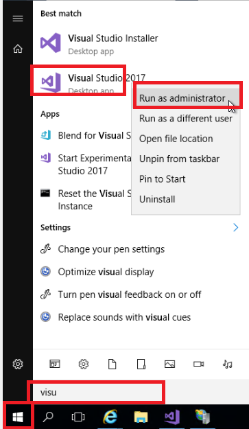 How To Run Visual Studio As Administrator - Dynamics 365 Musings